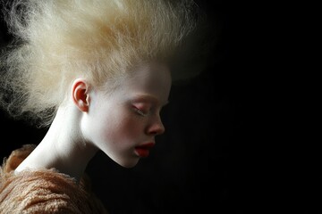 Poster - portrait of a albino woman