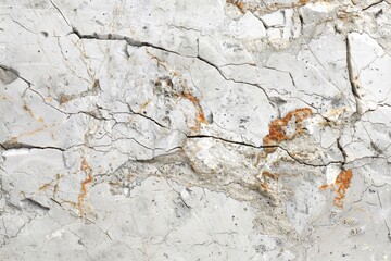 Wall Mural - A close-up shot of a worn-out wall with visible cracks and faded paint