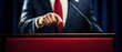 © NovaVision - Politician Emphasizing Point during Speech.