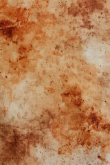 Canvas Print - A worn-out wall with brown and white stains, perfect for backgrounds or textures