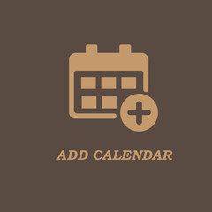 Sticker - Add a calendar icon. Calendar icon 