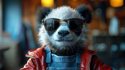 Poster - Cool Panda in Sunglasses