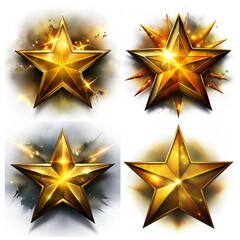 Wall Mural - set of stars