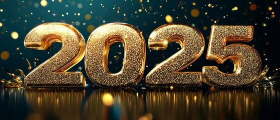 Wall Mural - Happy New Year 2025