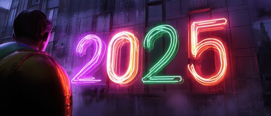 Wall Mural - Happy New Year 2025