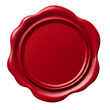© EL.Khalid - red wax seal with empty area isolated on transparent background