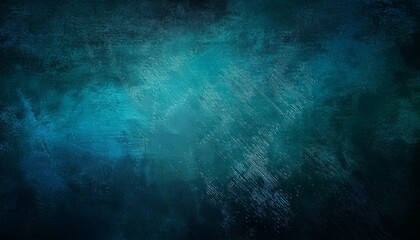 Poster - abstract blue green grunge background dark navy blue texture with teal highlights