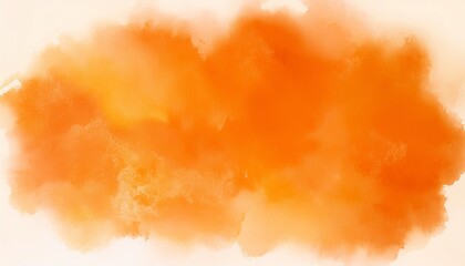 Wall Mural - abstract orange watercolor background for your design illustration