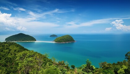 Poster - beautiful view on the horizon of koh chang island