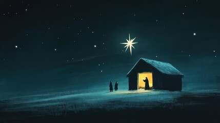 Wall Mural - Story of Christmas