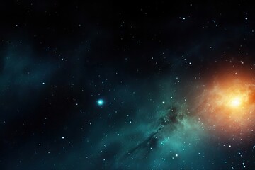 Wall Mural - beautiful big space explosion in universe. abstract background with shining stars and milky way. gal