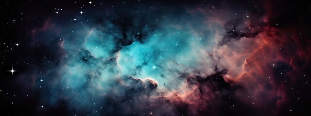 Wall Mural - beautiful big space explosion in universe. abstract background with shining stars and milky way. gal