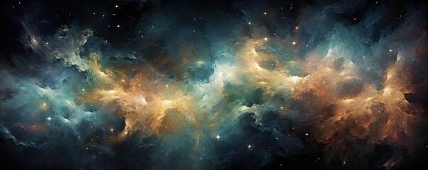 Wall Mural - beautiful big space explosion in universe. abstract background with shining stars and milky way. gal