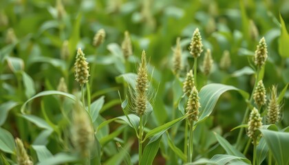 Wall Mural - Green Corn Field.