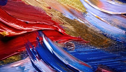 Colorful Abstract Acrylic Paint Texture Art