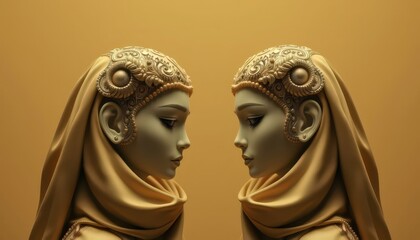 Wall Mural - Golden Goddesses.