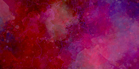 Wall Mural - Fantasy smooth light pink and yellow watercolor wall paper textured. wall texture watercolor scraped grungy Grunge frame Soft pink watercolor background.