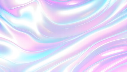 Holographic background seamless trendy iridescent light foil texture. Soft holographic pastel unicorn marble background pattern. Modern pearlescent blurry abstract swirl illustration.	
