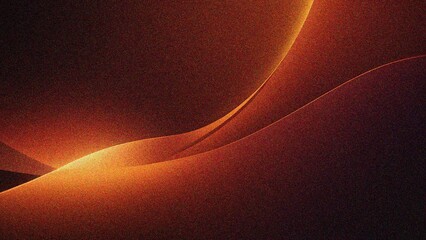 orange abstract gradient background grain texture effect dark vibrant color flow wave copy space