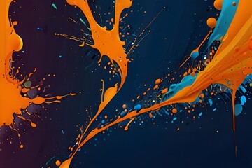 Wall Mural - abstract powder splatted background. Colorful powder explosion on white background. Colored cloud. Colorful dust explode. Paint Holi. Generative AI