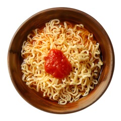 Sticker - Bowl of noodles with tomato sauce