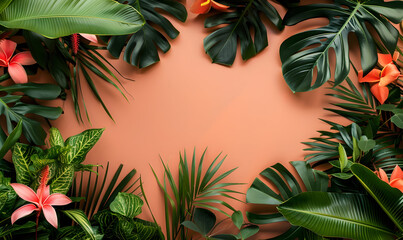 Wall Mural - day of the tropics copy space background