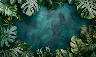 Wall Mural - day of the tropics copy space background