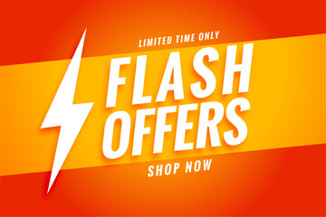 Poster - crazy flash sale offer poster with discount coupon or voucher