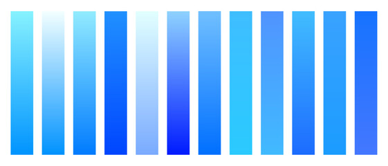 set of blue color shade palette backdrop for presentation