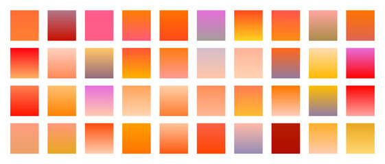 Wall Mural - collection of soft gradient color element background for web app backdrop