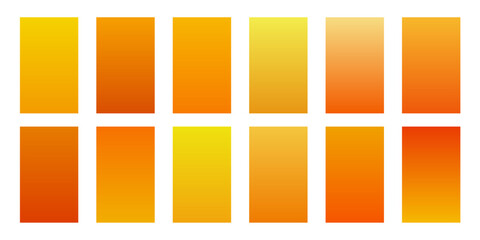 Sticker - collection of orange color shade element background design