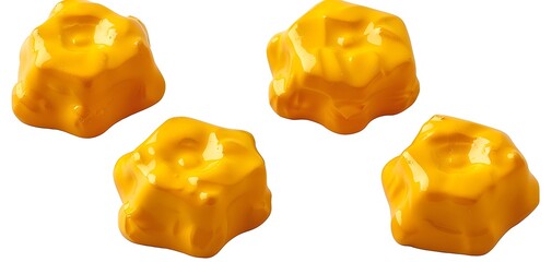 Sticker - Yellow Gelatin Candy Closeup