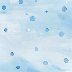 Wall Mural - Blue Watercolor Circles Abstract Background