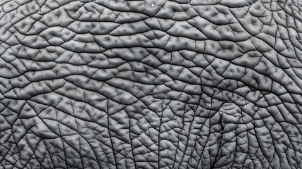 Detailed Elephant Skin Texture Background with Copy Space for Text - Seamless and Realistic Grey Wrinkled Pattern in Deep Focus