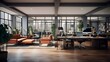 © bharath - Stylish Workspace with a View of the City and Floor-to-ceiling Windows