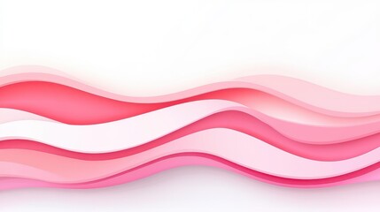 Sticker - Discover a stunning abstract background with soft pink wavy lines, perfect for modern, stylish design projects.