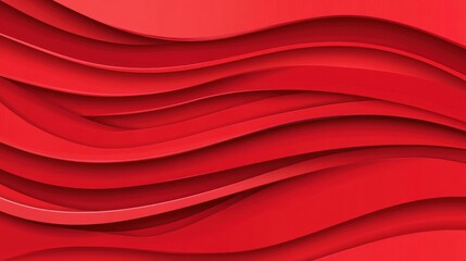 Wall Mural - Vibrant red vector background features bold stripes and playful textures for a modern, cartooninspired look.