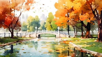 Sticker - Parks Watercolor Style