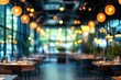 © Radithya - High end restaurant dining area blurred panoramic background