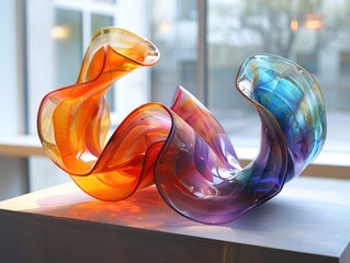 Poster - Abstract Glass Sculpture