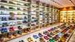 © Collection - A shop full of various styles and colors of shoes, footwear, sneakers, sandals, heels, boots, fashion, store, display