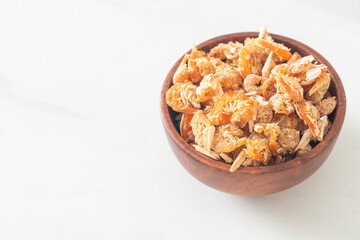 Wall Mural - dried shrimps or dried salted prawn