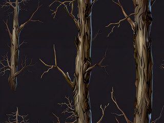 Wall Mural - branches of a tree in the wind,Ai generated 