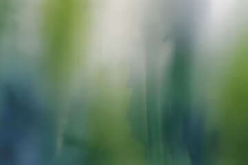 Wall Mural - Artistic natural blurred green, blue and white background Generative AI