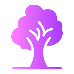 Wall Mural - tree Gradient icon