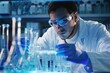© SUPHANSA - Close-up of lab technician preparing samples for analysis, illustrating meticulous laboratory procedures