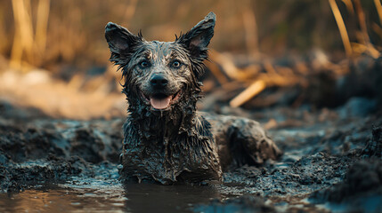 Wall Mural - portrait of a dog