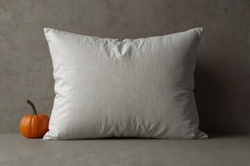 Empty white Pillow mockup halloween