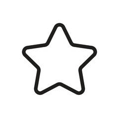 Wall Mural - star icon - line