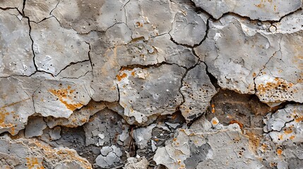 A background of rustic concrete texture, rough and uneven concrete with visible cracks and chips, distressed and rugged look, hd quality, natural look. --ar 16:9 --v 6.0 --s 250 --style raw